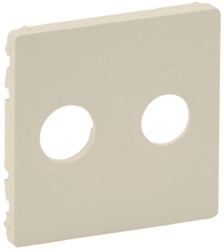 Лицевая панель Legrand Valena Life для 2-м. розетки TV+SAT слоновая кость картинка